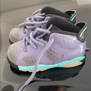 Purple & Teal Jordan’s